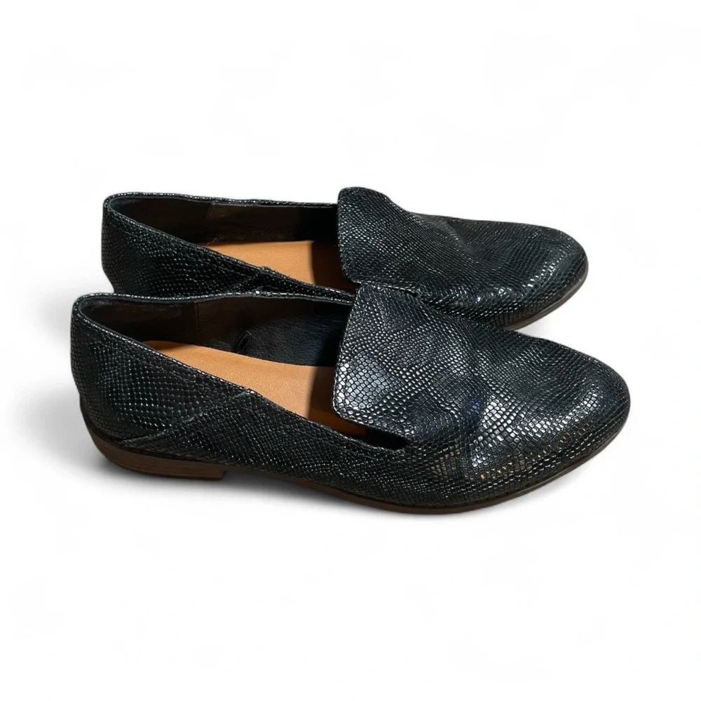 F3- Leather Upper Lucky Brand Black Women’s size 9  Loafers Flats